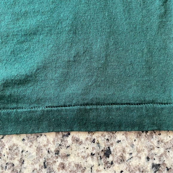 VTG Embroidered Florida Embossed Single Stitch T Shirt Green Size L Made In USA - Picture 5 of 8